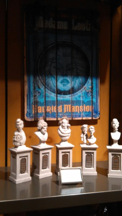 I took some pics at Momento Mori, and the actual busts outside of the Haunted Mansion in Disney World. 
