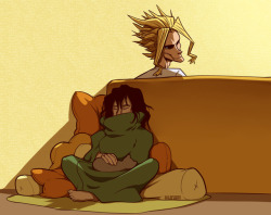 Wildragon:eraserhead Is In A Blanket Because His Sleeping Bag Is In The Washing Machine.