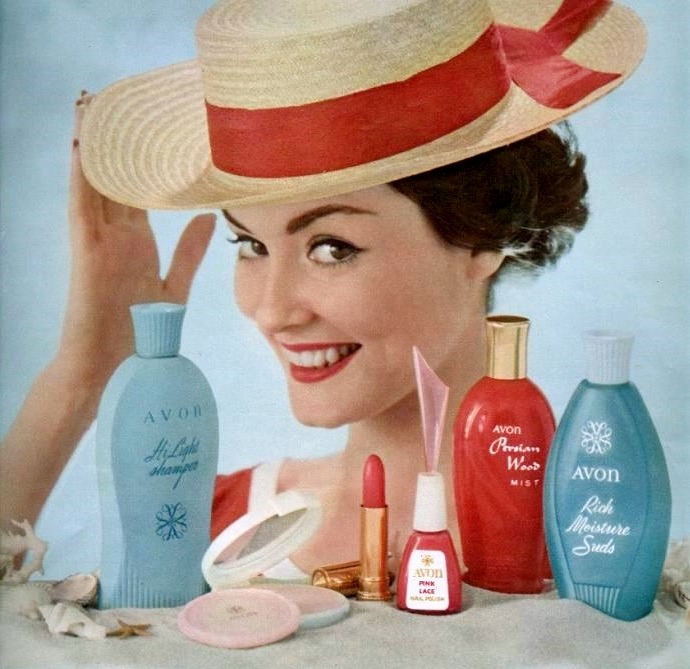 vintagefashionandbeauty:  Avon advertisement, c. 1950s. (♥) 
