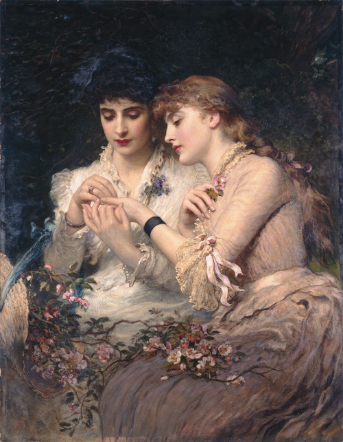 artfoli:A Thorn Amidst the Roses, 1887, by James Sant (1820-1916)