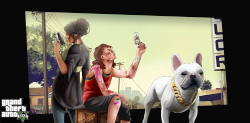 GTA V Style Loading Screen Thing, Featuring Pidgeon And @imgoingslightlymad2376s Shira And Tootsieroll