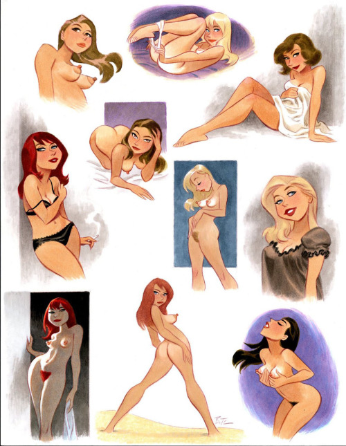 Surrender, My Sweet by Bruce Timm  Stripped down to their bare essentials, Bruce Timm gives us over 