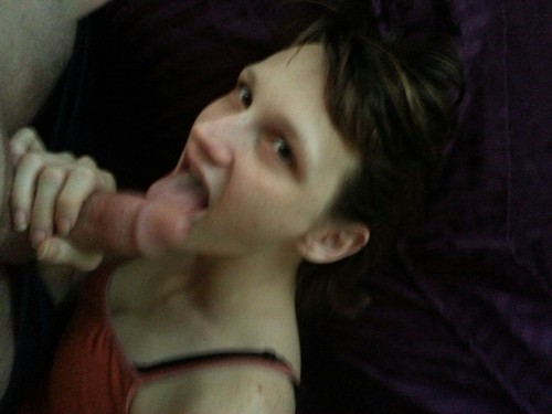 ourdirtysecret1: ourlittlesecret01: Before the swallow Such a hot couple go follow!