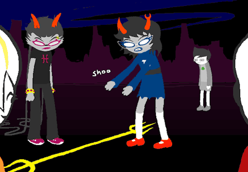 Ello Again!! Ive Come For A Panel Edit Of 04982, Meenah As Skaben, Lasiah As Aranea, The Trident As Some