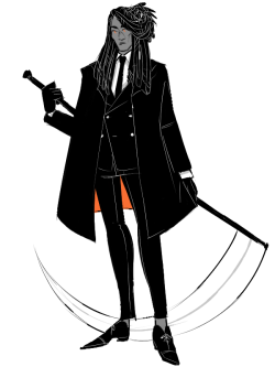 russet-red:took a pass @ designing a kravitz of my own from TAZ : D i’d like to do more but i need to think more abt the other characters |3c;;