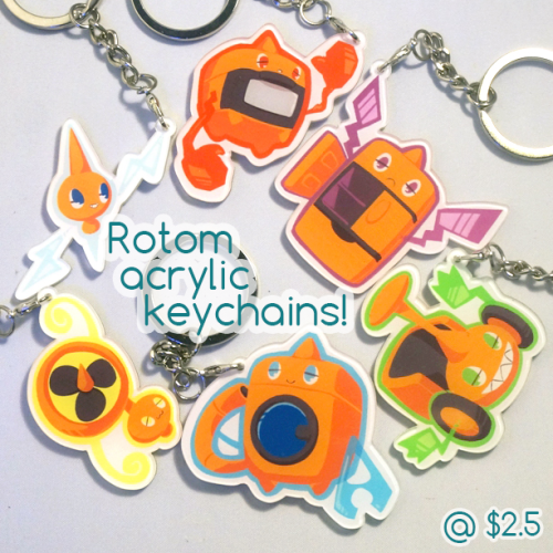 I like Rotoms too much that I ended up making my own keychains ヽ(○´∀`)ﾉ♪You can get yours from my St