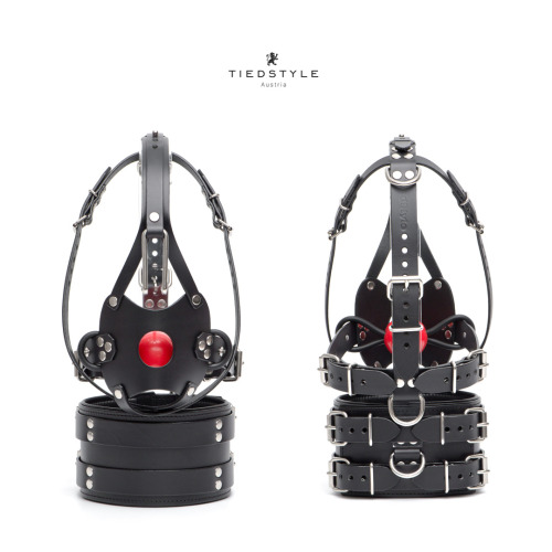 skylinestephen:mouthlock:tiedstyle:It is getting serious when you have 9 buckles and 3 D-rings aroun