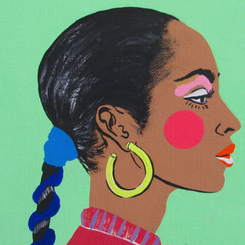 This Sade print is the work of San Francisco based artist Michelle Guintu. 