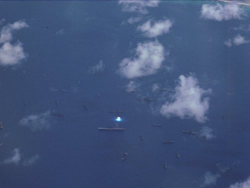 The first moment of Test Baker, Operation Crossroads, at Bikini Atoll