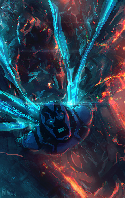 hatebunnyoncomics:Blue Beetle by ~Memed