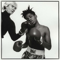 gothpapito:  Andy Warhol And Jean Michel