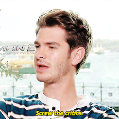 andrewgarfield-daily:  I can’t think of a word to use that’s not the f-word.