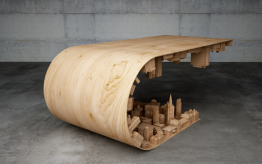 archatlas:  Wave City Coffee Table Stelios Mousarris Inspired by a film this table