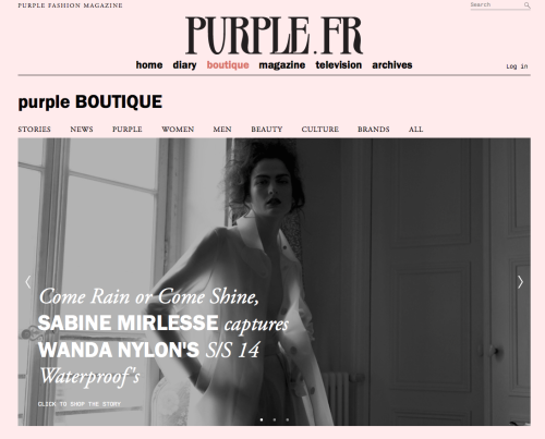 smirlessetearsheetscommissions:editorial for Purple Magazine featuring Alba Pistolesi and the Wand