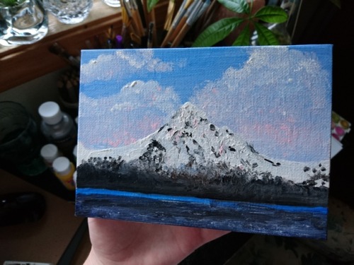 This is what I painted with greatgrandmas brushes, I love acrylics!