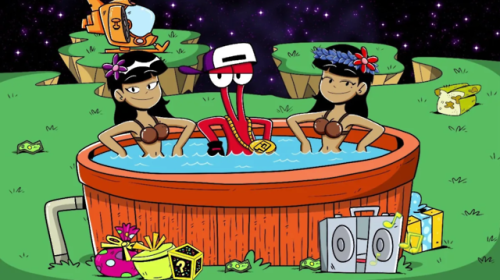 The hula girls from ToeJam and Earl: Still in the Groove