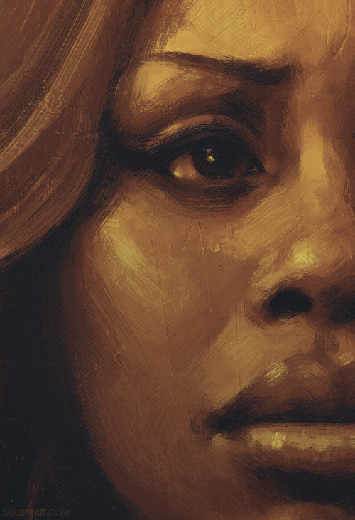 samspratt:  “Emmy Portraits” - illustrations by Sam Spratt A handful of golden portraits of my favorite nominees this year that I’ve been working on: Laverne Cox (OITNB), Ricky Gervais (Derek), Julia Louis-Dreyfus (Veep), Matthew McConaughey