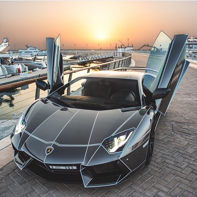 themanliness:  Tron Lamborghini Aventador! Via @gentlemens.lounge! What do you think
