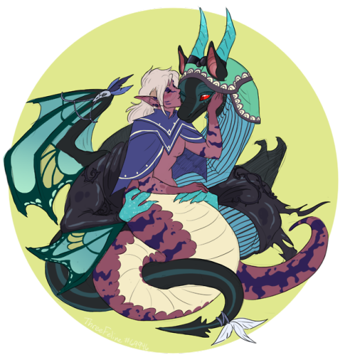threefeline:Commission of some lovely BFs c: 
