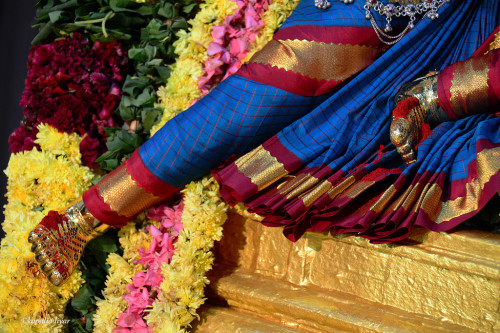 Parvati worships Her husband Shiva as a Lingam