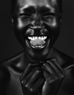 Crystal-Black-Babes:  Alek Wek - Sudanese Black Model  Ebony Picture Galleries: 