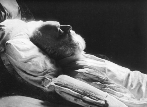 Victor Hugo On his deathbed, 1885by  Félix Nadar