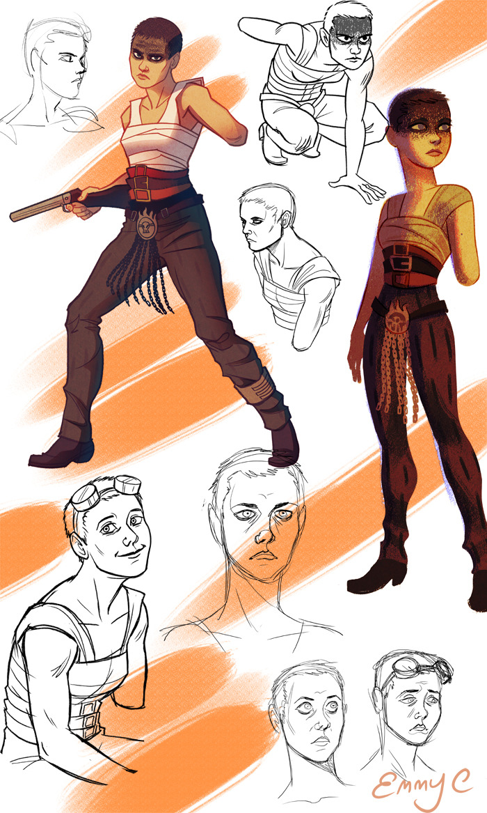 emmyc:  Mad Max doodles from the past few days.