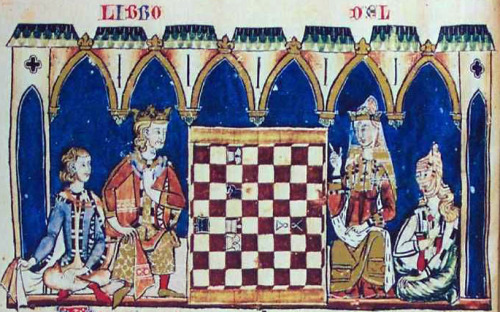 Libro de los Juegos, (Book of games), commissioned by Alfonso X of Castile and completed in his scri