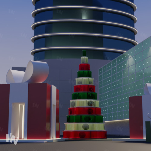 HNY 2022 scene (day&amp;night)Blender scene for simmer.You can tag my Instagram [@icen_studio].T