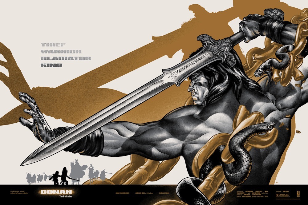 xombiedirge:  Conan the Barbarian by Martin Ansin 24&quot; X 36&quot; screen