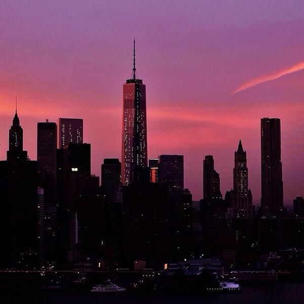 New York at night by worldtradecenter-neverforget