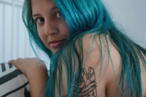 fishnethousepet:  optimistic–pepperoni:  empornment: J’ai eu la chance de photographier Metaux Lourds. (part 1) @fishnethousepet this set reminds me so much of you!  Ahh well she’s gorgeous so thank you! 💙💙💙