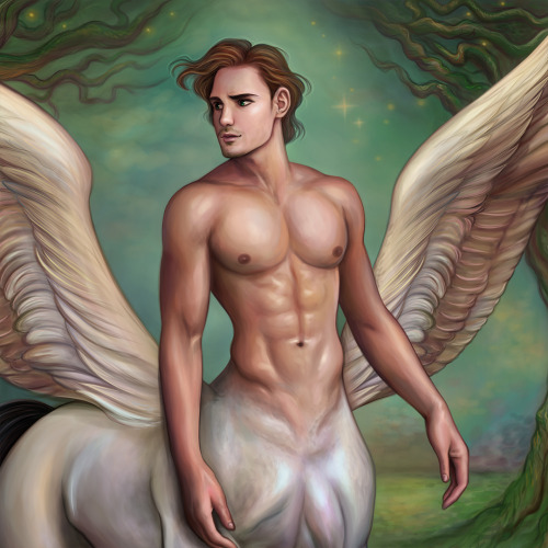 Hey everyone! Here’s the second Centaur painting that I was working on! I decided to merge two of my