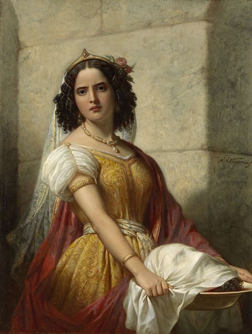 daughterofchaos: Jan Adam Kruseman, Salome with the Head of John the Baptist, 1861