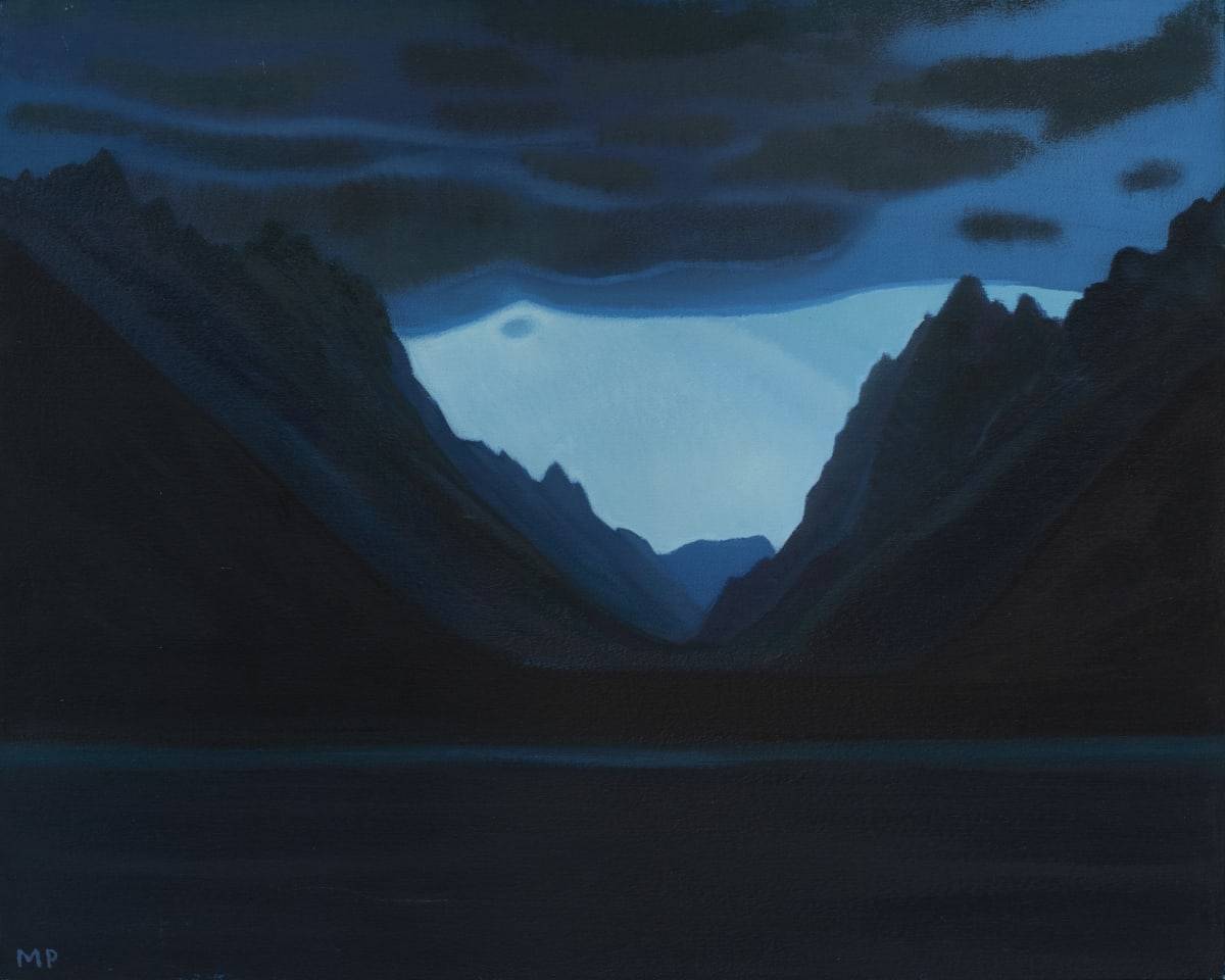 huariqueje:
“Cascade Canyon - Mike Piggott , 2021.
American, b. 1963 -
Oil on canvas , 24 x 30 in. 61 x 76.2 cm.
”