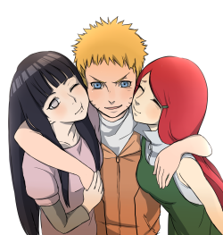 naruhina-subarashi:  NaruHina ♥  By: YN-夜貓 