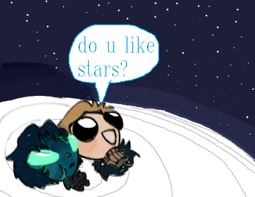 Yes, He Does Indeed Love Stars, Lukas. I CAN'T BELIEVE I FORGOT THIS, IT FITS CHAPTER 14 SO MUCH UGHHH