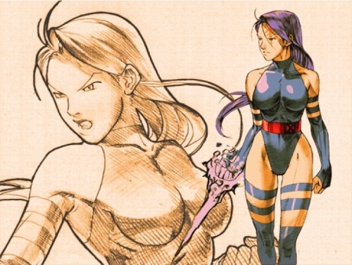 astonishingx:  Marvel vs Capcom 2 - X-Characters + Sketches by Bengus