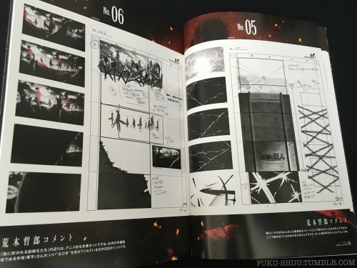 Fulfilling something I promised a few months ago: select pages from the official storyboard artbook of Shingeki no Kyojin’s first opening sequence, Guren no Yumiya (Original OP video also above)!MAIN CREDITS:Storyboard - Araki TetsuroImageboard - Moriyama