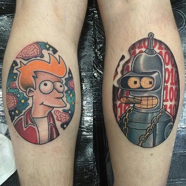 Killer Ink Tattoo  Futurama is 20 years old  whats your favourite  episode While youre thinking check out this awesome Fry  Bender piece  by Chris 51 with killerinktattoo supplies chris51 