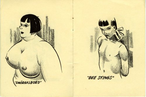 vintageeveryday: “Breastypes! What’s Yours?” – This crazy little 1940’s dirty pocket comic has to be