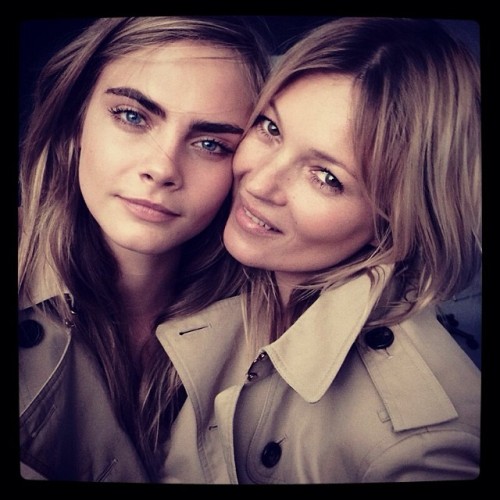 Kate Moss and Cara Delevingne team up for the new Burberry campaign