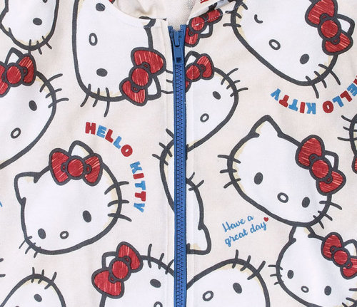 sanriodanshigoods:Hello Kitty zip up jacket. Currently unavailable. more info