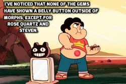 I don’t think we’ve ever seen any of the Gem’s midsection at all, it’s always been covered by clothing, so we really don’t know if they do or not.I don’t think they do, of course, because they’re not born like humans are as far as we know.