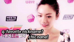 pinkhot:  nana being the weird cutie that she is in her chatterbox interview ♡ 