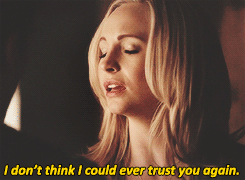 samaraweaving:  Klaroline Human AU:Caroline is a police officer asked to approach