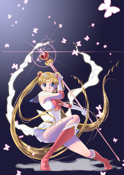 freeandshonenspirit:  bigsamthompson:  Very beautiful Sailor Moon artwork by 揚子江! I particularly love that Phobos & Deimos are in the Sailor Mars picture. :)   