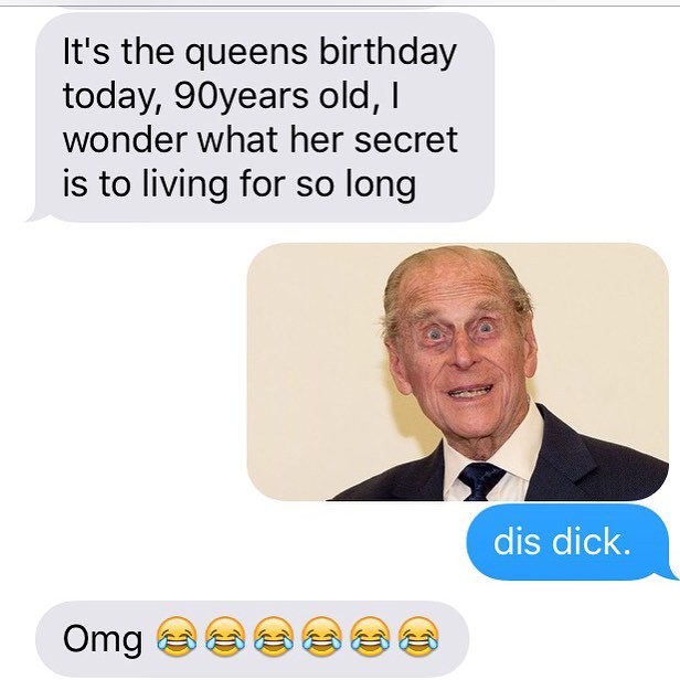 God save the Queen. #happybirthday @leannecrow by tessa_fowler