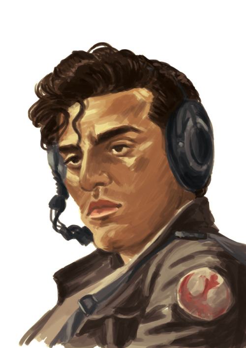 allolune:Jeez my digital drawing skills are rusty - but I couldn’t resist drawing Poe Dameron 