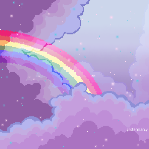 glittermarcy:Rainbow Sky
